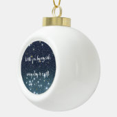 Sternenhimmel Keramik Kugel-Ornament (Rechts)