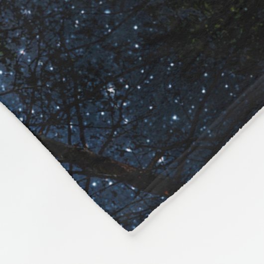 Sternenhimmel, Milchstraße. Fleecedecke (Ecke)