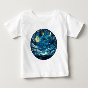 Sternenhimmel mit Monden – Kinder des Himmels Baby T-shirt
