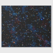 Sternenhimmel mit Planeten Geschenkpapier (Flach)