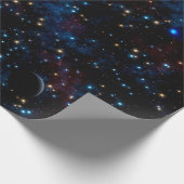 Sternenhimmel mit Planeten Geschenkpapier (Ecke)
