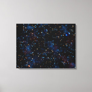 Sternenhimmel mit Sternen und Planeten Leinwanddruck