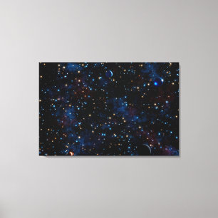 Sternenhimmel mit Sternen und Planeten Leinwanddruck