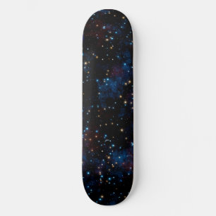 Sternenhimmel mit Sternen und Planeten Skateboard