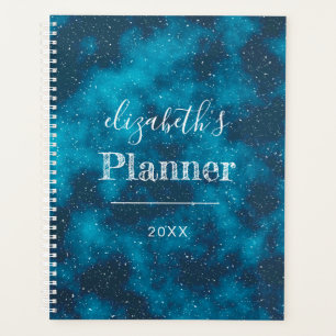 Sternenhimmel Personalisiert Blau 2024 Planer