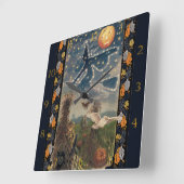 Sternenhimmel Quadratische Wanduhr (Winkel)