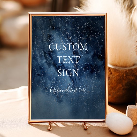 Sternenhimmel | Silber Karten & Geschenke Custom Poster