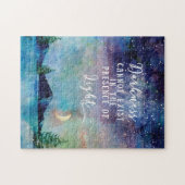 Sternenhimmel spirituelles Zitat Aquarell Puzzle (Horizontal)