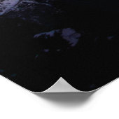 Sternenhimmel über den Bergen Poster (Ecke)