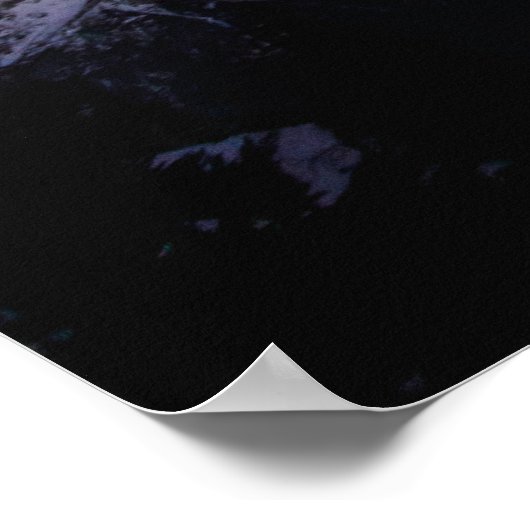 Sternenhimmel über den Bergen Poster (Ecke)