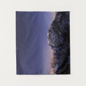 Sternenhimmel über den Bergen Wandteppich (Vorderseite)