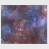 Sternenhimmel/ Universum Muster Geschenkpapier (Flach)