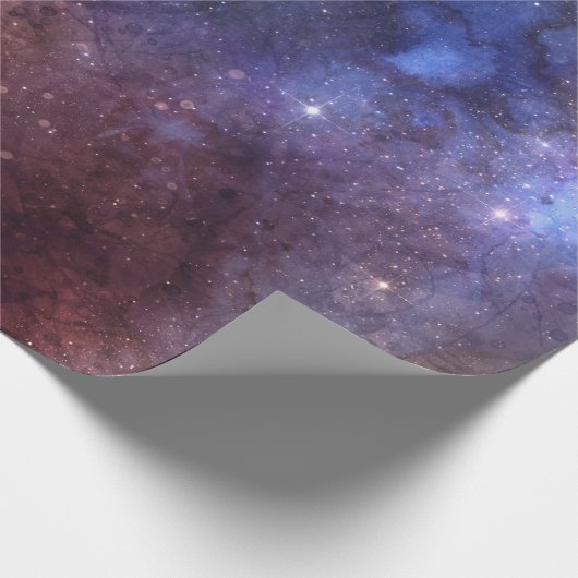 Sternenhimmel/ Universum Muster Geschenkpapier (Ecke)