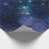 Sternenhimmel/ Universum Muster Geschenkpapier (Ecke)