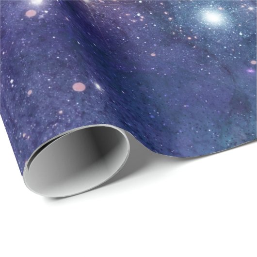 Sternenhimmel/ Universum Muster Geschenkpapier (Rolleneckpunkt)