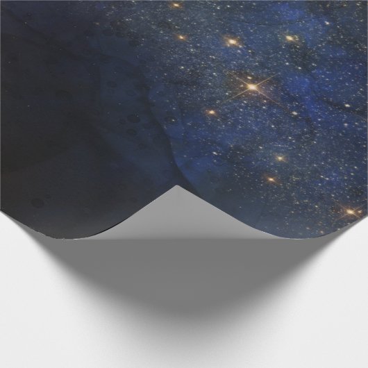 Sternenhimmel/ Universum Muster Geschenkpapier (Ecke)