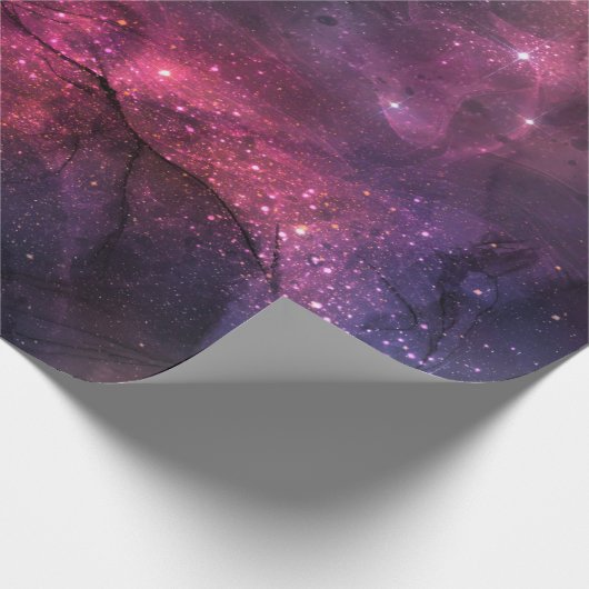 Sternenhimmel/ Universum Muster Geschenkpapier im (Ecke)