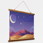 Sternenhimmel Wandteppich Mit Holzrahmen (Gewinkelt)