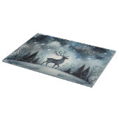 Sternenhimmel-Winternacht-Hirsch Schneidebrett (Ecke)