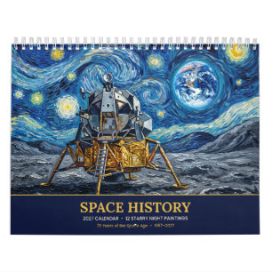 Sternenhistorie 2027 Sternennacht-Raumschiff Kalender