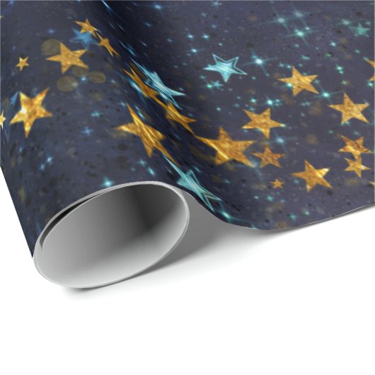 Sternenklare Galaxie-Packpapier-Rolle Geschenkpapier (Rolleneckpunkt)