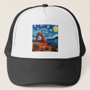 Sternenklare Nacht Arches-Nationalpark Truckerkappe