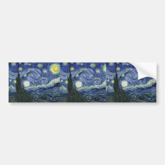 Sternenklare Nacht durch Van Gogh Autoaufkleber