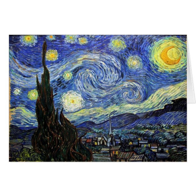 Sternenklare Nacht durch Vincent van Gogh 1889 (Vorderseite (Horizontal))