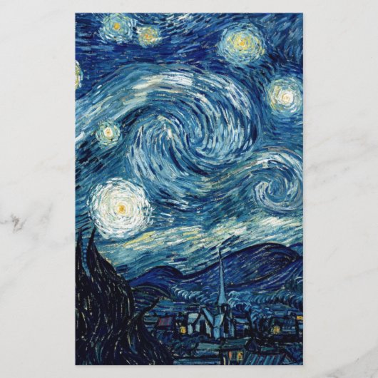 Sternenklare Nacht durch Vincent van Gogh Briefpapier (Vorderseite)