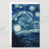 Sternenklare Nacht durch Vincent van Gogh Briefpapier (Vorne/Hinten)