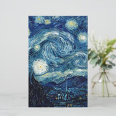 Sternenklare Nacht durch Vincent van Gogh Briefpapier (Stehend Vorderseite)