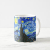 Sternenklare Nacht durch Vincent van Gogh Kaffeetasse (VorderseiteRechts)