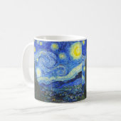 Sternenklare Nacht durch Vincent van Gogh Kaffeetasse (Vorderseite Links)