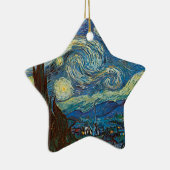 Sternenklare Nacht durch Vincent van Gogh Keramik Ornament (Rechts)