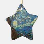 Sternenklare Nacht durch Vincent van Gogh Keramik Ornament (Links)