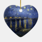 Sternenklare Nacht durch Vincent van Gogh Keramikornament (Hinten)