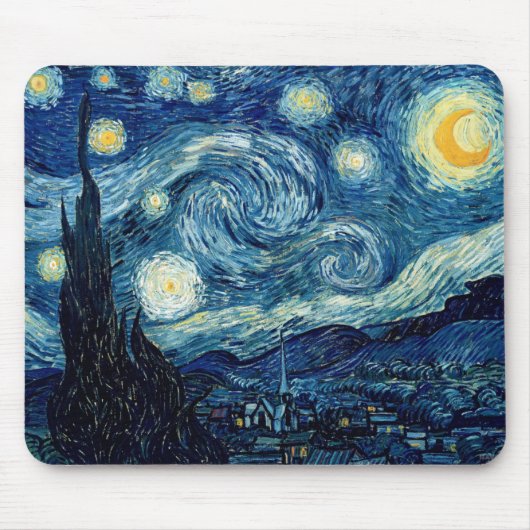 Sternenklare Nacht durch Vincent van Gogh Mousepad (Vorne)