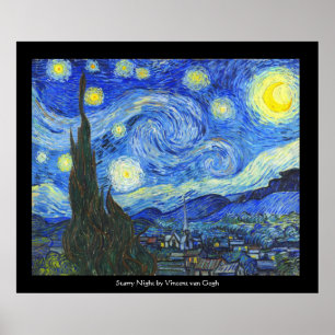 Sternenklare Nacht durch Vincent van Gogh Poster