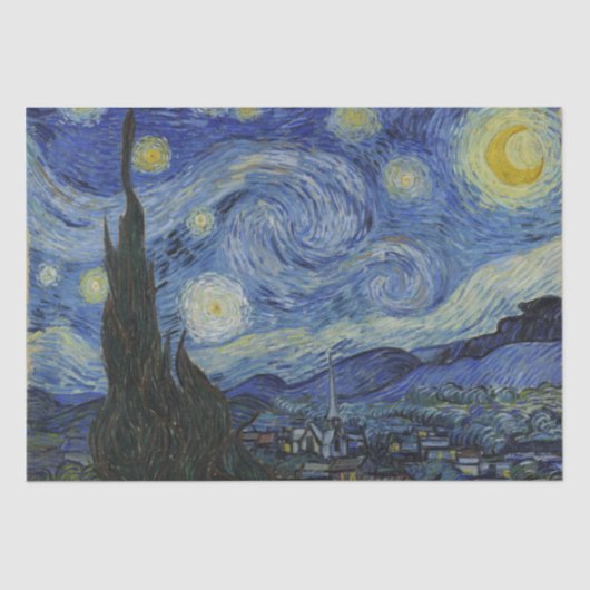 Sternenklare Nacht durch Vincent van Gogh Seidenpapier (Vorderseite)