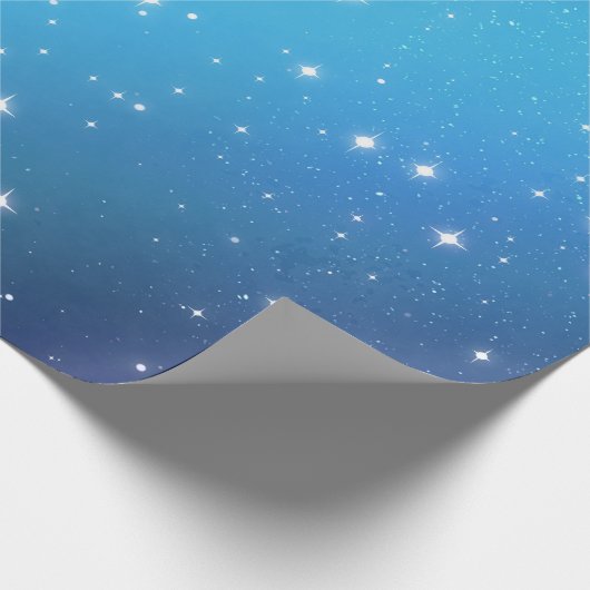 Sternenklare Nacht Geschenkpapier (Ecke)