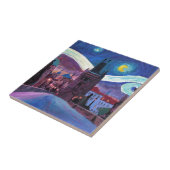 Sternenklare Nacht in Prag mit Carlsbridge Fliese (Seite)