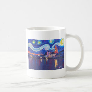Sternenklare Nacht in Regensburg Kaffeetasse