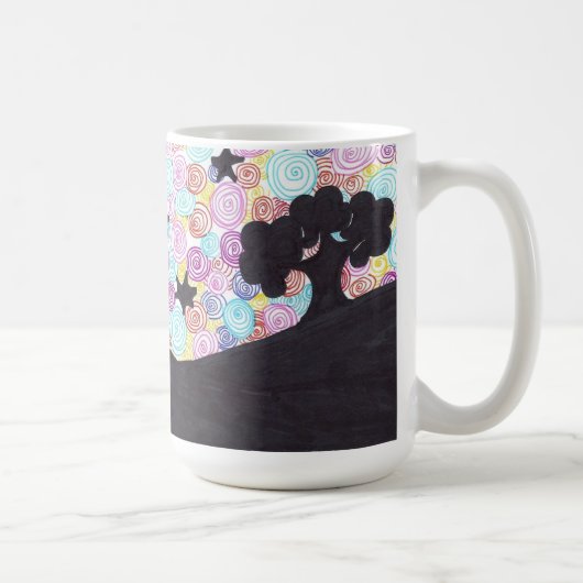 Sternenklare Nacht Kaffeetasse (Rechts)