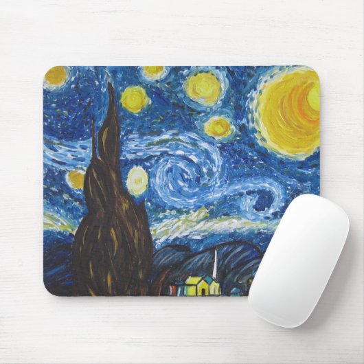 Sternenklare Nacht Mousepad (Mit Mouse)