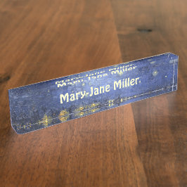 Sternenklare Nacht Namensplakette