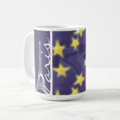 Sternenklare Nacht Paris; Eiffelturm Kaffeetasse (Vorderseite Links)