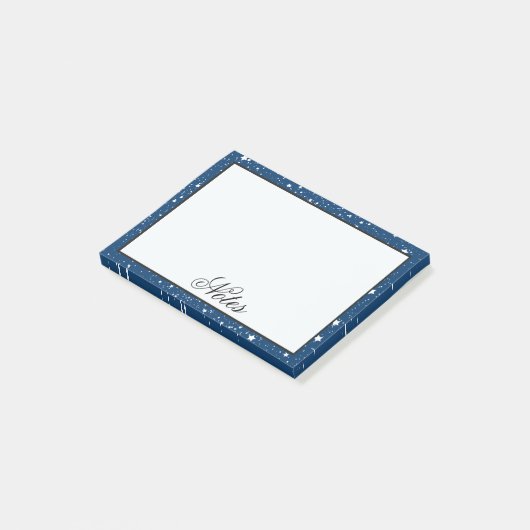 Sternenklare Nacht Post-it Klebezettel (angewinkelt)