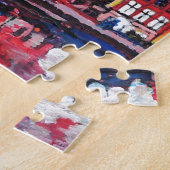 Sternenklare Nacht über Amsterdam-Kanal Puzzle (Seite)