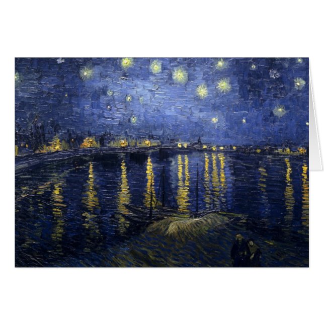 Sternenklare Nacht über der Rhône (Vorderseite (Horizontal))