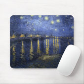 Sternenklare Nacht über der Rhône Mousepad (Mit Mouse)